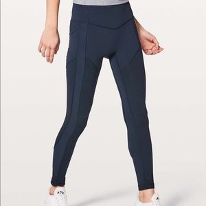 NWOT Lululemon All the Right Places Navy Leggings